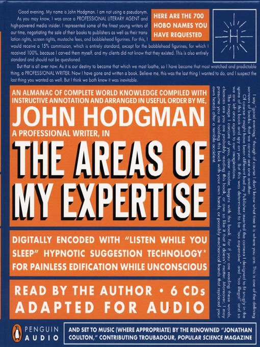 Title details for The Areas of My Expertise by John Hodgman - Available